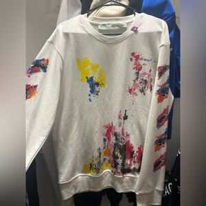 Off-White Kids Paint Splatter Sweatshirt